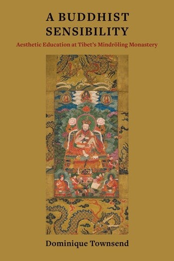 Book cover with Tibetan painitng and book title