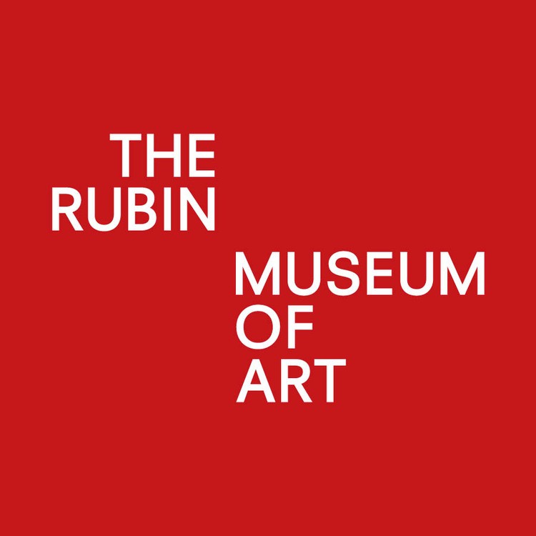 Rubin museum logo, red background with white letters