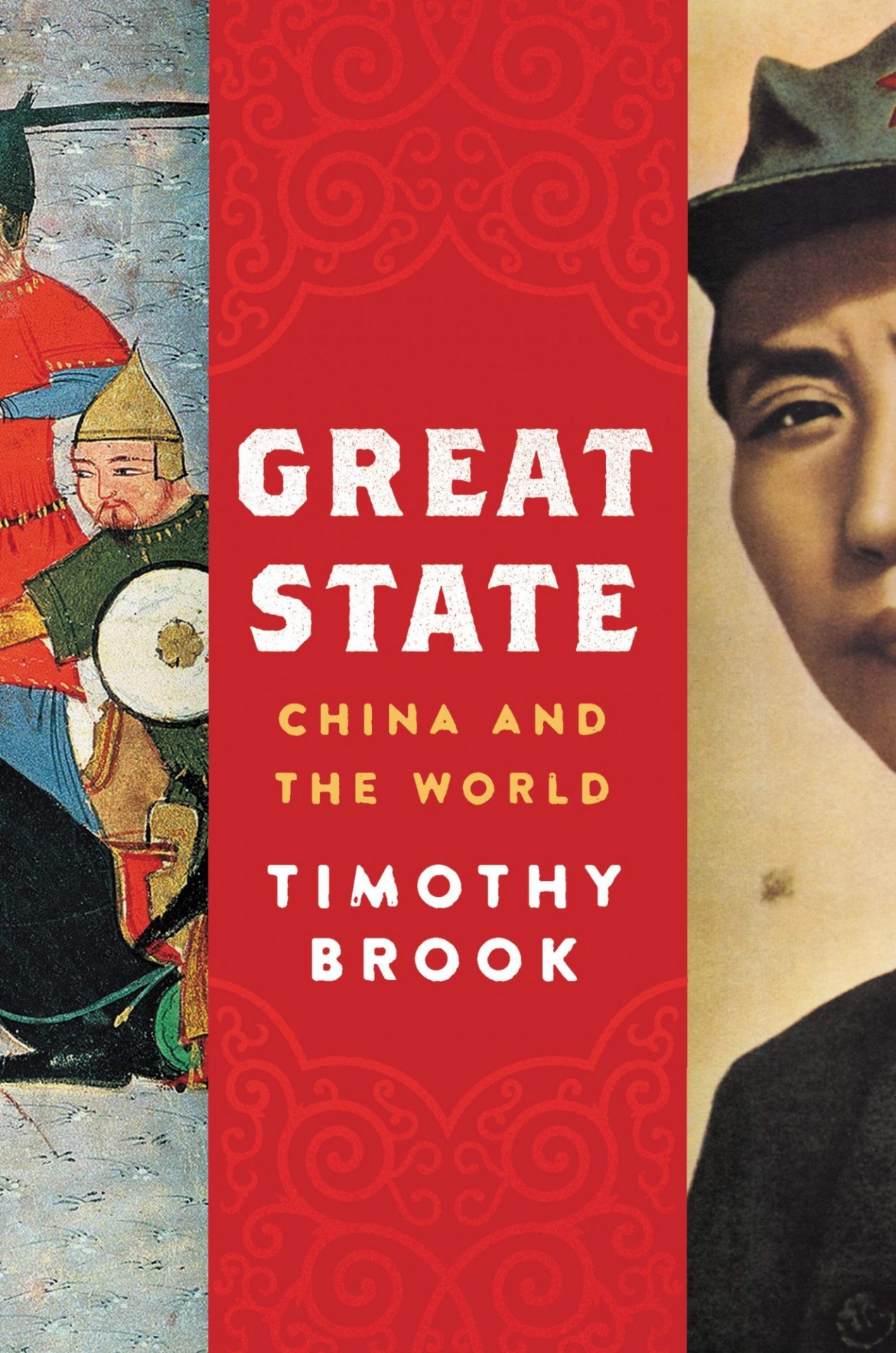Book cover with title and paintings of Mongolian and Chinese men