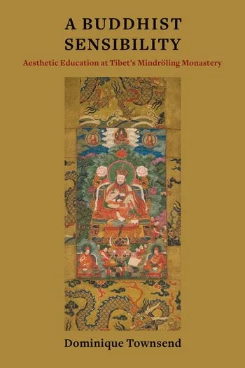 Book cover with Tibetan painitng and book title