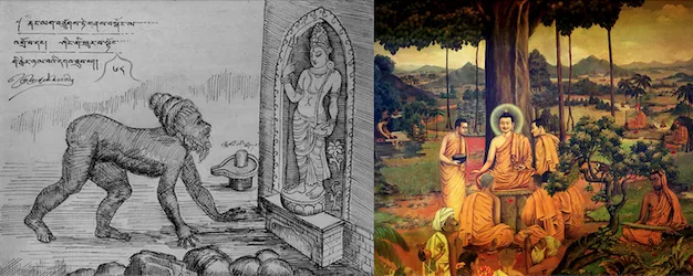 Archival artwork of the Buddha