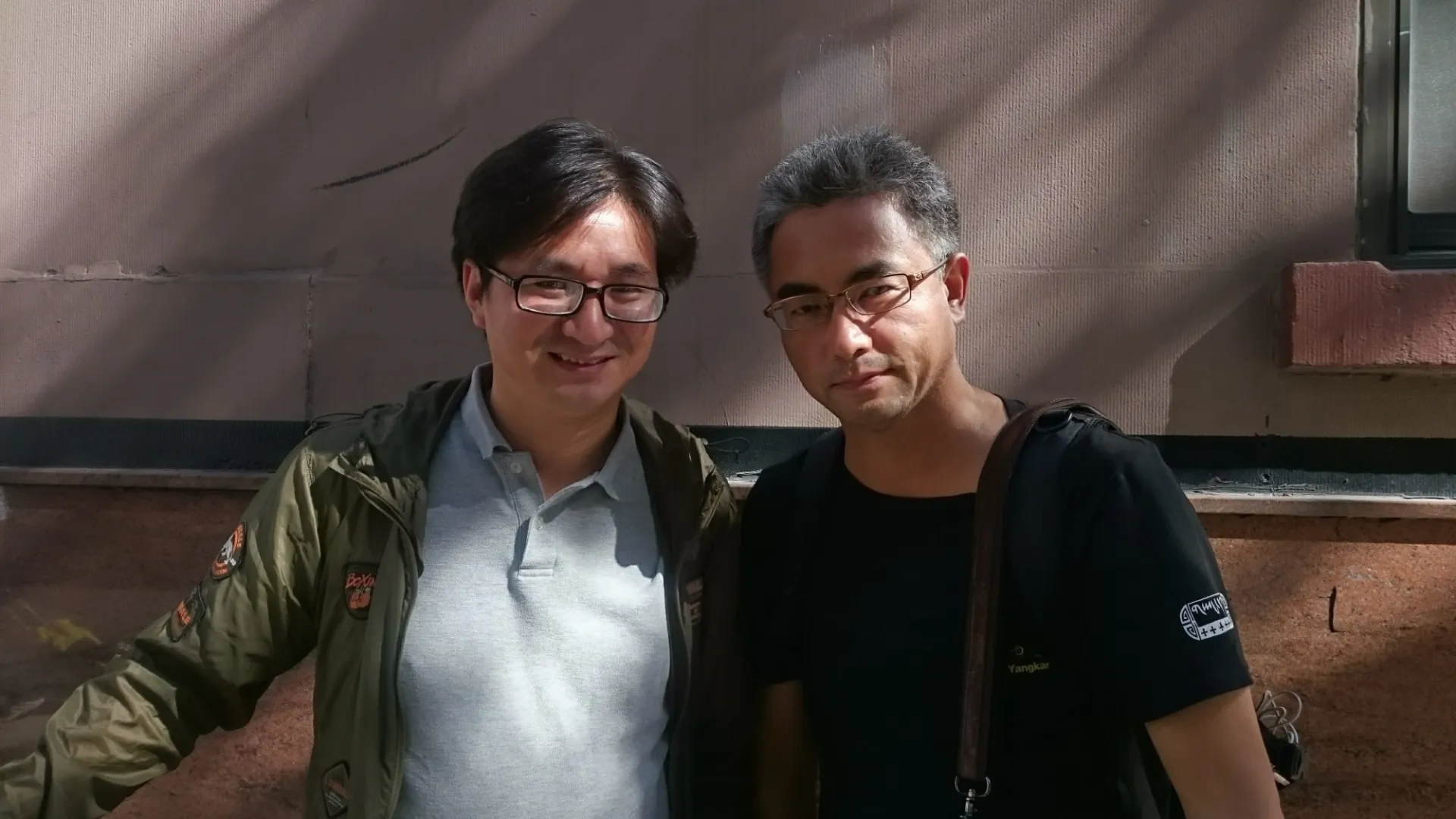 Lobsang Sumbha (Bibliographic Assistant, C.V. Starr East Asian Library) and Pema Tseden